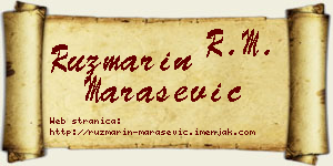 Ruzmarin Marašević vizit kartica